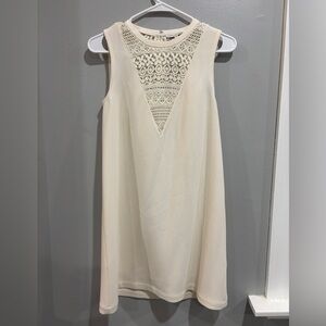 Rebecca Minkoff Women's Vallory Pique Shift Dress‎ Cream Ivory Size XS